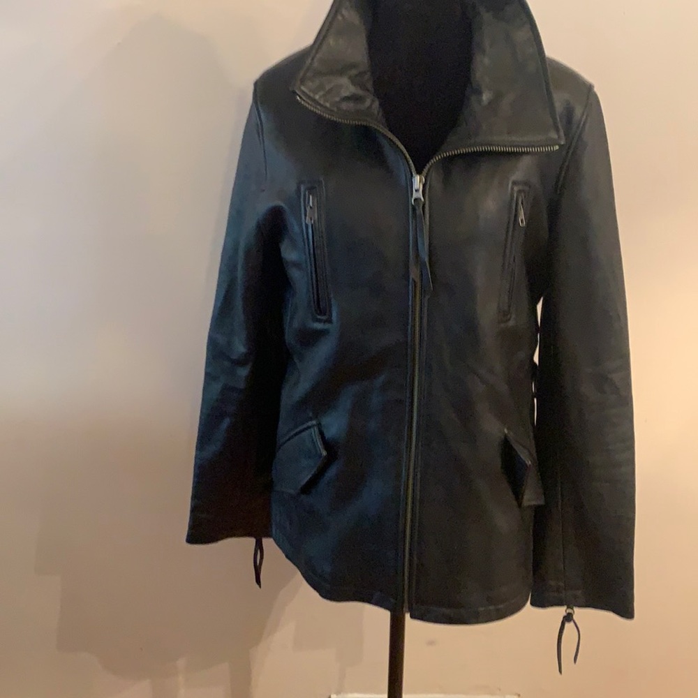 Tiboa women leather jacket size M